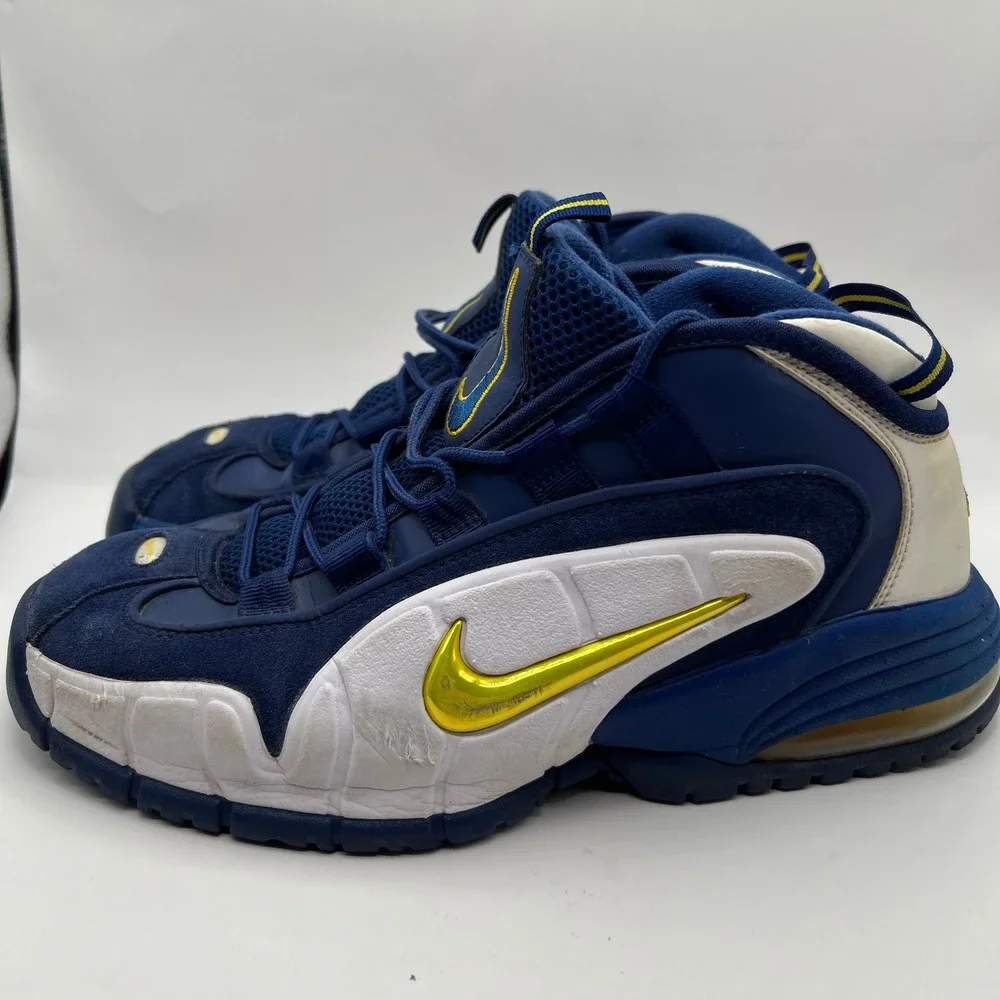 Nike Air Max Penny 1 Warriors Royal Blue Basketball Shoes 685153-401 Mens 8.5